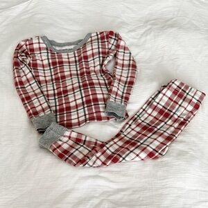 Holiday Plaid Pajama Set | Petit Lem | 2T